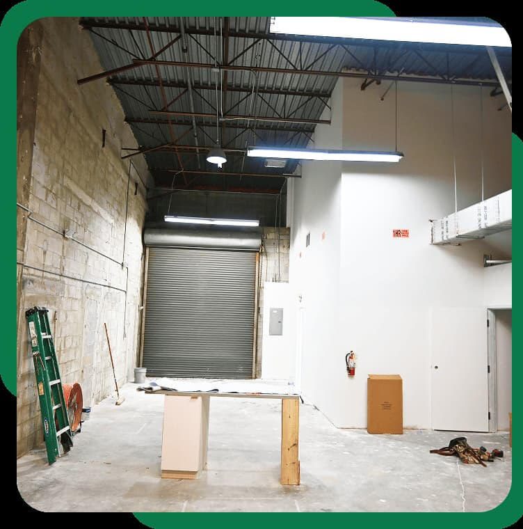 Commercial warehouse build-out and renovation in South Florida by ESTAR Contractor